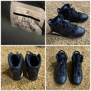 Air Jordan retro 6 size 5 in boys and women 6.5 but can fit on women size 7